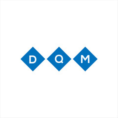 DQM letter technology logo design on white background. DQM creative initials letter IT logo concept. DQM setting shape design
