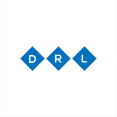 DRL letter technology logo design on white background. DRL creative initials letter IT logo concept. DRL setting shape design
