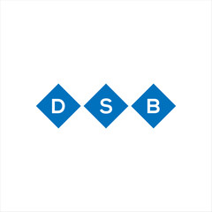 DSB letter technology logo design on white background. DSB creative initials letter IT logo concept. DSB setting shape design
