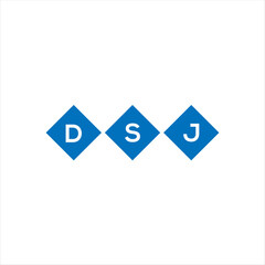 DSJ letter technology logo design on white background. DSJ creative initials letter IT logo concept. DSJ setting shape design
