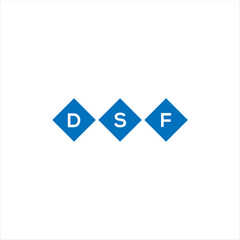 DSF letter technology logo design on white background. DSF creative initials letter IT logo concept. DSF setting shape design
