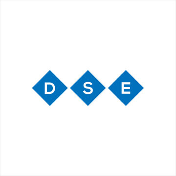 DSE letter technology logo design on white background. DSE creative initials letter IT logo concept. DSE setting shape design

