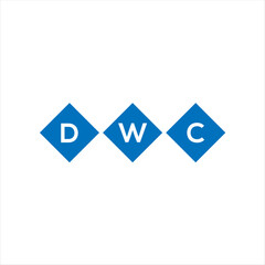 DWC letter technology logo design on white background. DWC creative initials letter IT logo concept. DWC setting shape design
