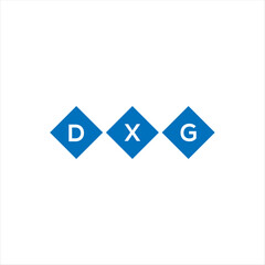 DXG letter technology logo design on white background. DXG creative initials letter IT logo concept. DXG setting shape design
