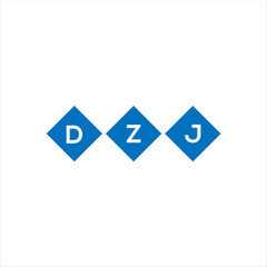 DZJ letter technology logo design on white background. DZJ creative initials letter IT logo concept. DZJ setting shape design
