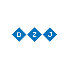 Fototapeta premium DZJ letter technology logo design on white background. DZJ creative initials letter IT logo concept. DZJ setting shape design 