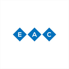 EAC letter technology logo design on white background. EAC creative initials letter IT logo concept. EAC setting shape design
