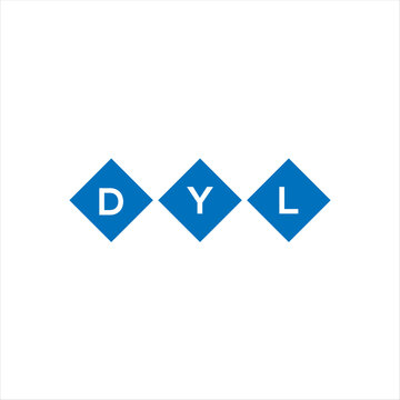 DYL letter technology logo design on white background. DYL creative initials letter IT logo concept. DYL setting shape design
