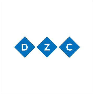 DZC letter technology logo design on white background. DZC creative initials letter IT logo concept. DZC setting shape design
