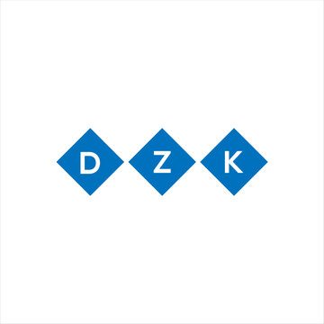 DZK letter technology logo design on white background. DZK creative initials letter IT logo concept. DZK setting shape design
