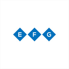 EFG letter technology logo design on white background. EFG creative initials letter IT logo concept. EFG setting shape design
