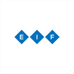 EIF letter technology logo design on white background. EIF creative initials letter IT logo concept. EIF setting shape design
