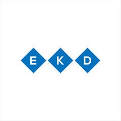 EKD letter technology logo design on white background. EKD creative initials letter IT logo concept. EKD setting shape design
