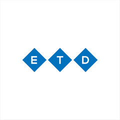 ETD letter technology logo design on white background. ETD creative initials letter IT logo concept. ETD setting shape design
