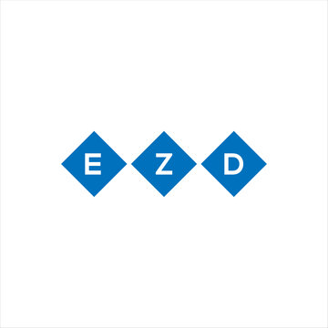 EZD letter technology logo design on black background. EZD creative initials letter IT logo concept. EZD setting shape design
