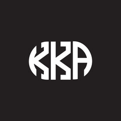 KKA letter technology logo design on black background. KKA creative initials letter IT logo concept. KKA setting shape design
