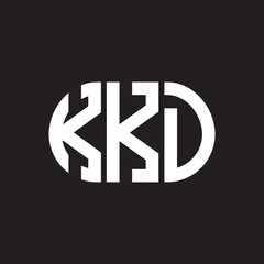 KKD letter technology logo design on black background. KKD creative initials letter IT logo concept. KKD setting shape design
