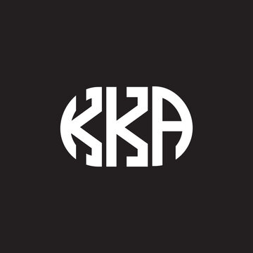 KKA letter technology logo design on black background. KKA creative initials letter IT logo concept. KKA setting shape design
