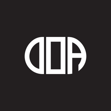 OOA letter technology logo design on black background. OOA creative initials letter IT logo concept. OOA setting shape design
