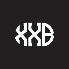 XXB letter technology logo design on black background. XXB creative initials letter IT logo concept. XXB setting shape design
