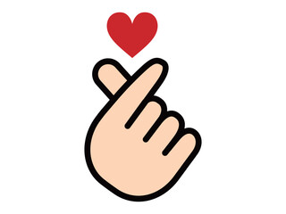 指ハートのアイコン