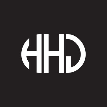 HHJ letter technology logo design on black background. HHJ creative initials letter IT logo concept. HHJ setting shape design
