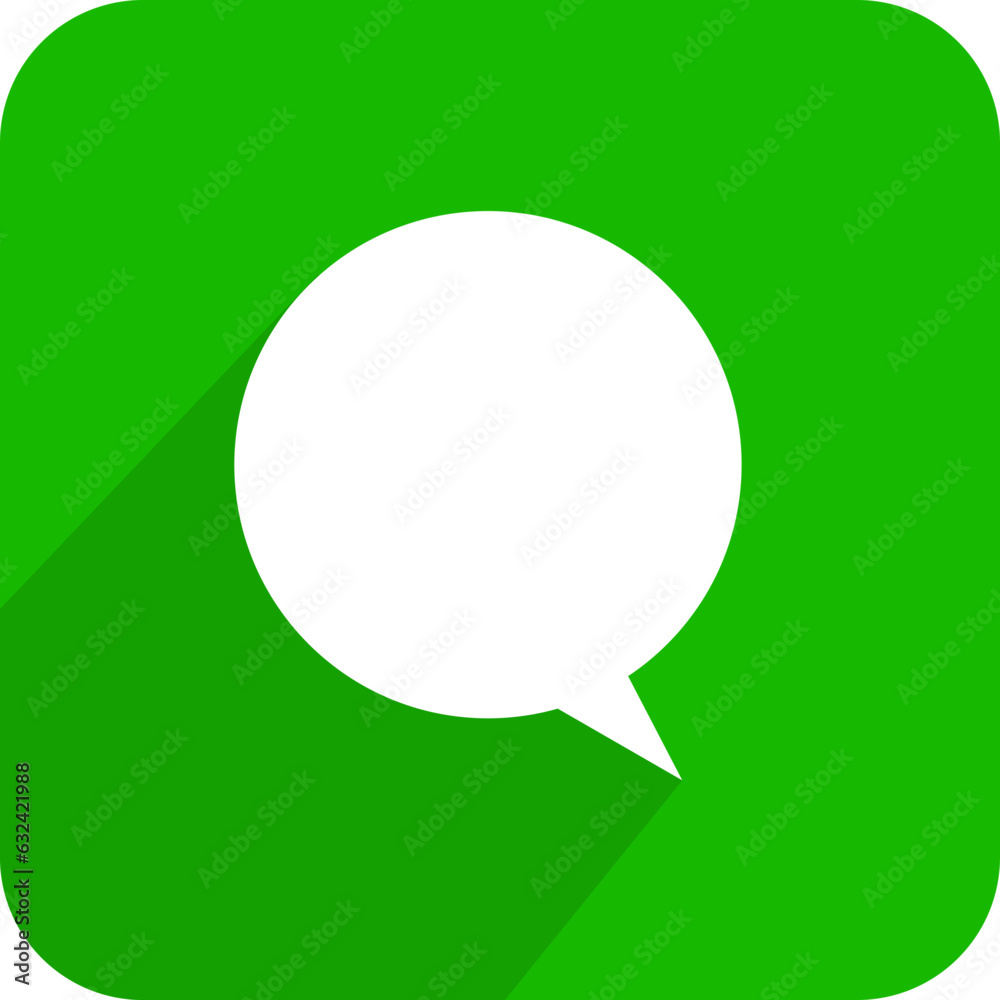 Poster vector speech bubble icon, symbol logo template on button