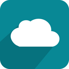 Vector cloud icon, symbol logo template on button
