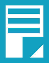 Vector blue icons, signs and symbols in science flat design