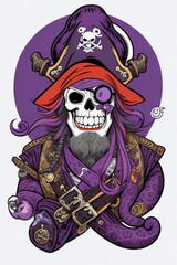 halloween Pirate skull 