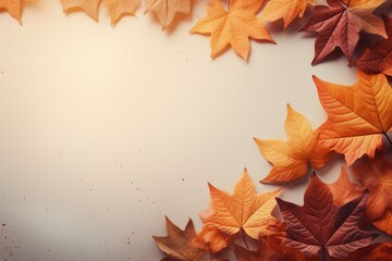 Realistic Autumn Background, Embrace the Season's Beauty Created with Generative AI