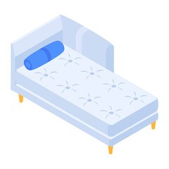 Pack of Modern Bedrooms Isometric Icons  

