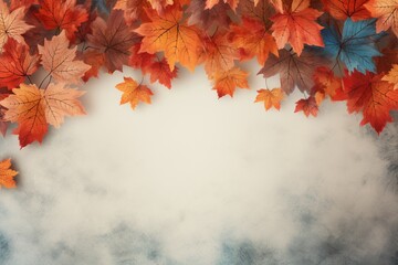 Naklejka na ściany i meble Realistic Autumn Background, Embrace the Season's Beauty Created with Generative AI