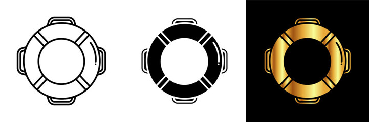 The Lifebuoy Icon represents a life-saving floatation device typically used in water rescue situations. 