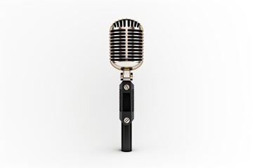 Fototapeta premium Microphone on a white background