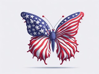 Sailor butterfly american flag