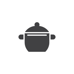 Cooking pot vector icon