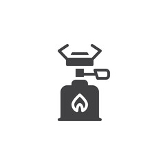 Gas burner vector icon