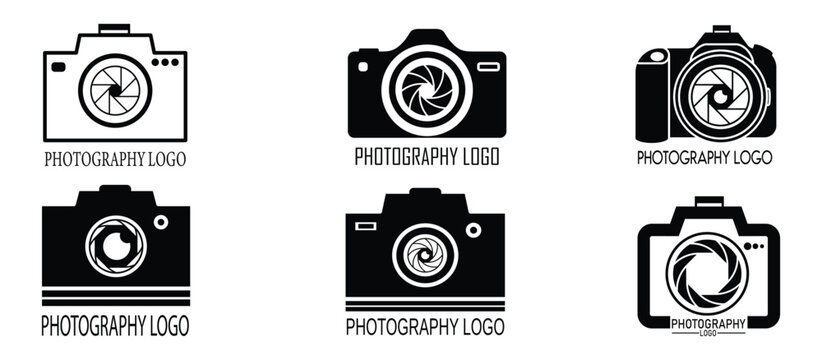 Camera icon set. Camera icons of photography, video camera and photo camera Photo camera in flat style.