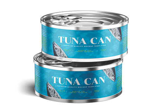 Tuna Tin Can Mockup Set