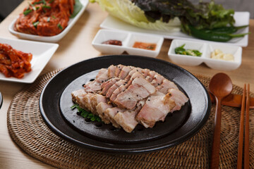 korean style beef pork bbq meat 