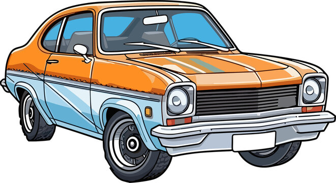 recommend clip art: Chevrolet Nova Vintage Classic Car  Illustration, Vintage Classic Car Illustration