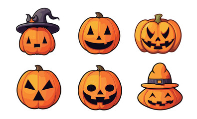 ハロウィンのかぼちゃのイラスト