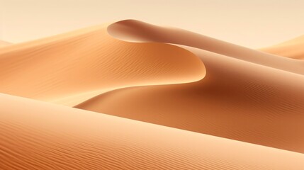 Golden sand dunes. Captivating image for a travel agency's desert adventure campaign.