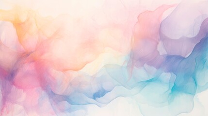 Delicate watercolor strokes forming a pastel abstract canvas. Ideal for an artist's portfolio website.