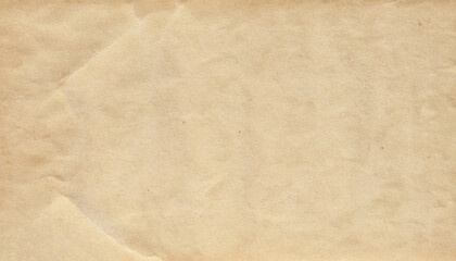 Craft aged old paper texture. Abstract empty blank background. Beige color grunge recycled crampled...