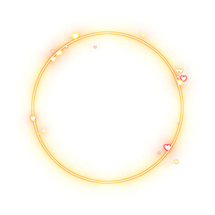 cyber neon circle gradient light effect