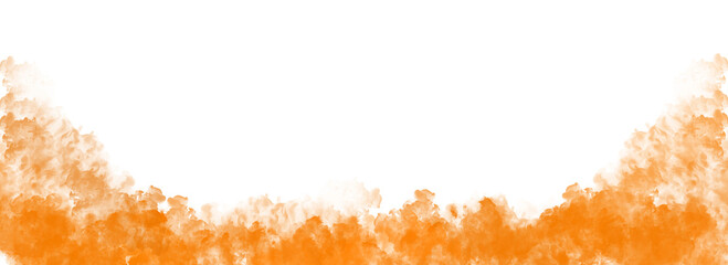 Fototapeta premium Orange color gradient smoke transparent backgrounds