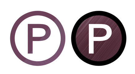 parking sign render of a service label