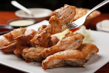 grill chicken wings